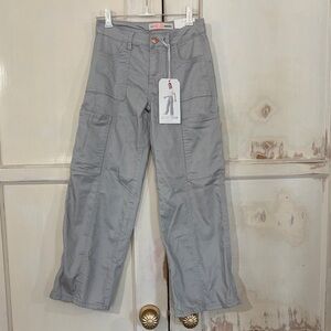 Chic Gray Kids Cargo Pants